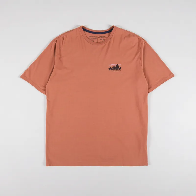Patagonia 73 Skyline Organic T Shirt Sienna Clay-1