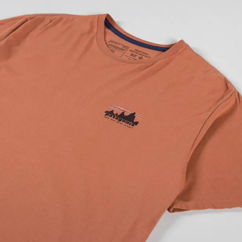 Patagonia 73 Skyline Organic T Shirt Sienna Clay-3