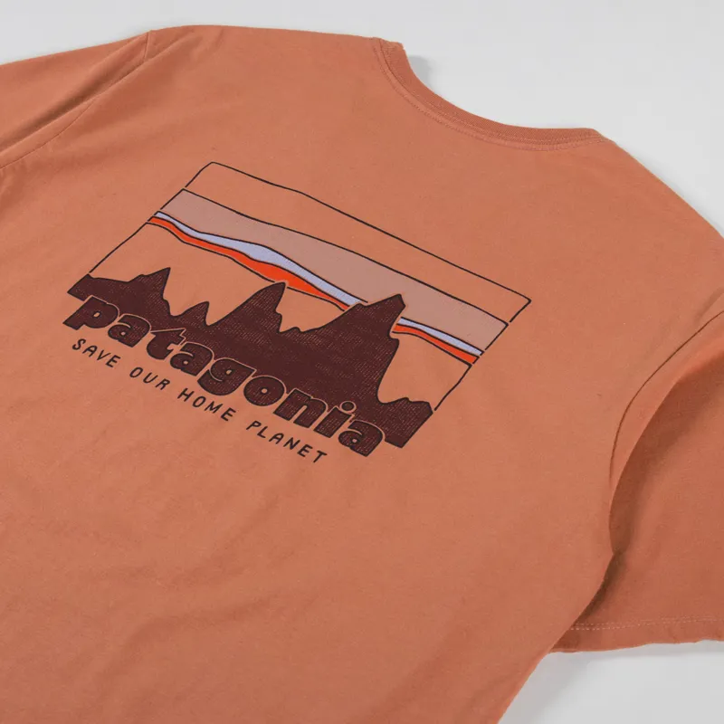 Patagonia 73 Skyline Organic T Shirt Sienna Clay-2