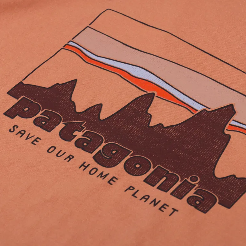 Patagonia 73 Skyline Organic T Shirt Sienna Clay-4