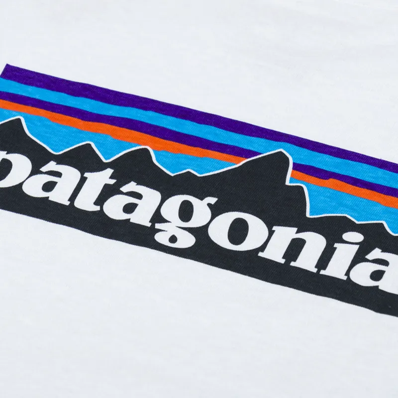 Patagonia Womens P-6 Logo Responsibili-Tee White-8