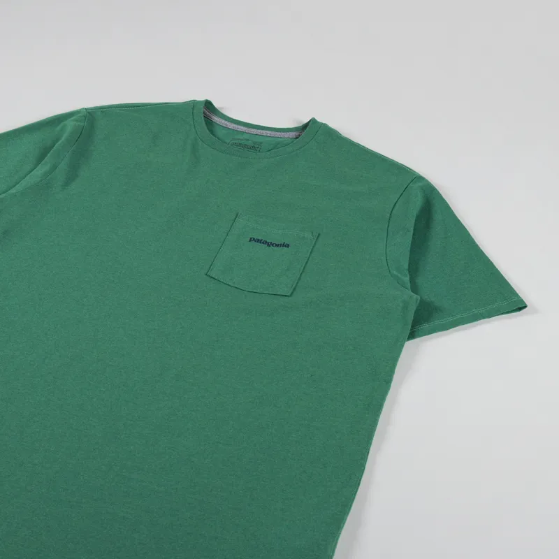 Patagonia Boardshort Logo Pocket Responsibili-Tee Gather Green-2