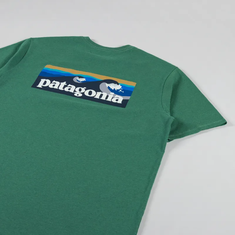 Patagonia Boardshort Logo Pocket Responsibili-Tee Gather Green-5