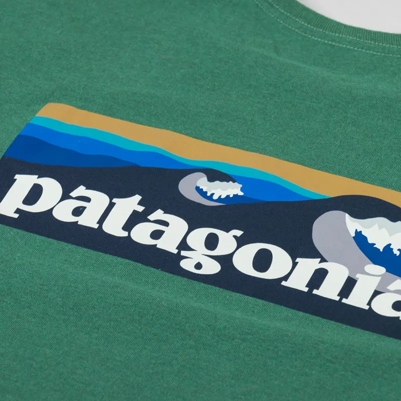 Patagonia Boardshort Logo Pocket Responsibili-Tee Gather Green-4