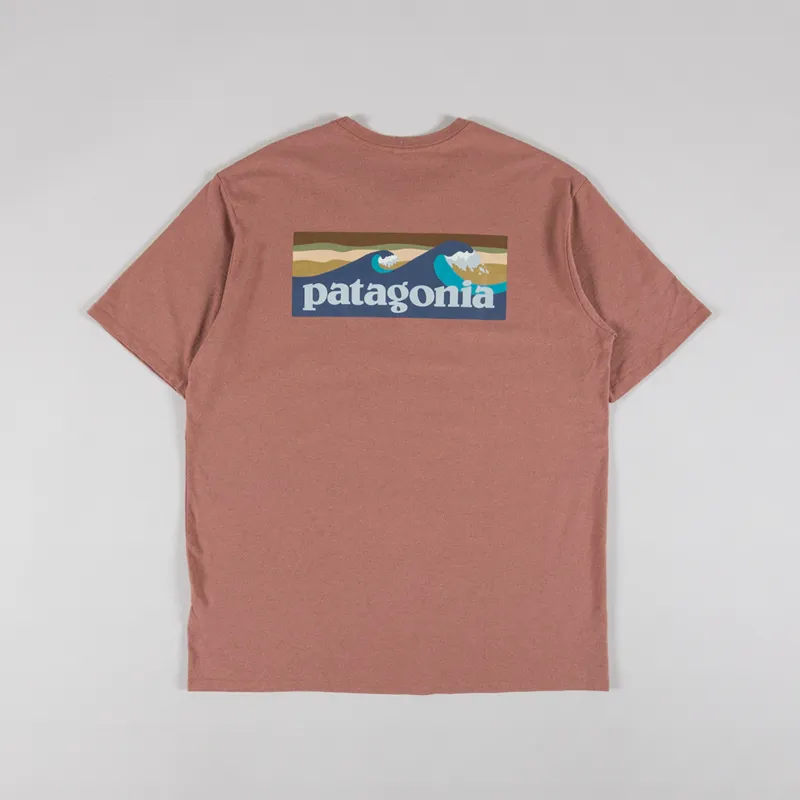 Patagonia Boardshort Logo Pocket Responsibili-Tee Sienna Clay