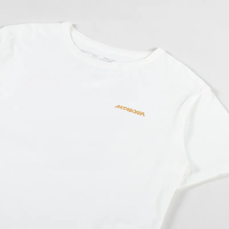 Patagonia Womens Sunrise Rollers Organic Easy Cut T Shirt Birch White-7