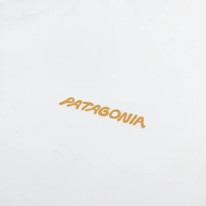 Patagonia Womens Sunrise Rollers Organic Easy Cut T Shirt Birch White-9