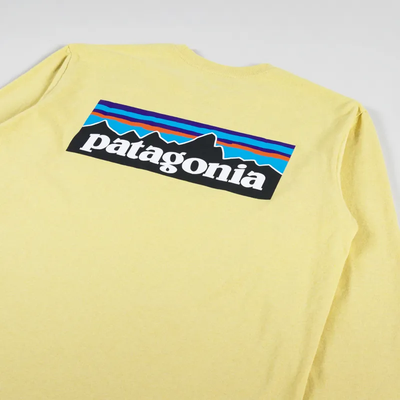 Patagonia Long Sleeve P-6 Logo Responsibili-Tee Milled Yellow-2