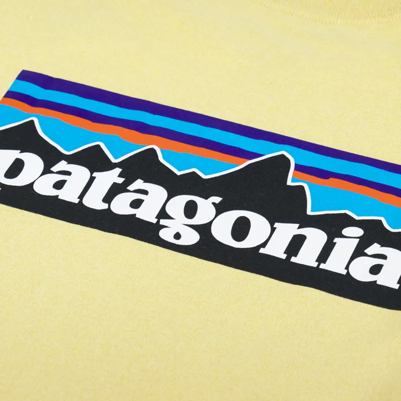 Patagonia Long Sleeve P-6 Logo Responsibili-Tee Milled Yellow-4