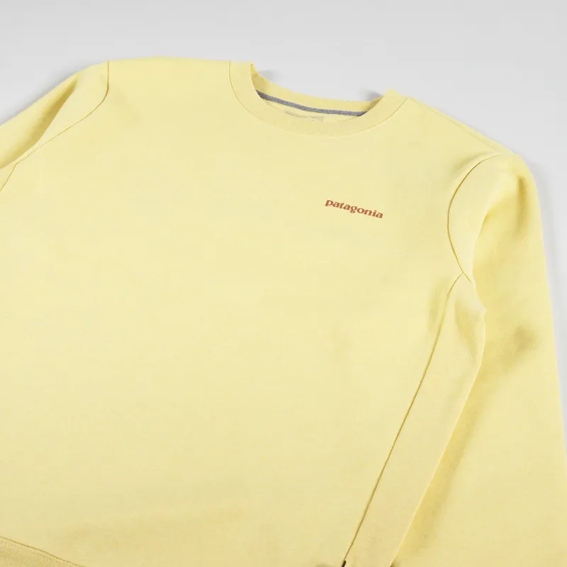 Patagonia Fitz Roy Icon Uprisal Crew Sweatshirt Milled Yellow-2