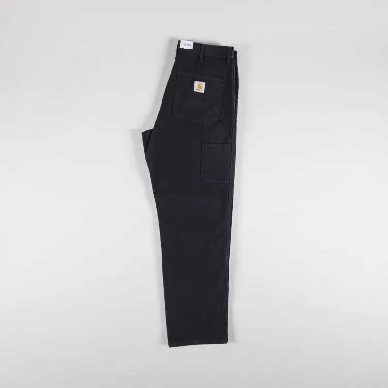 Carhartt WIP Double Knee Pant Black Aged Dearborn Canvas-2