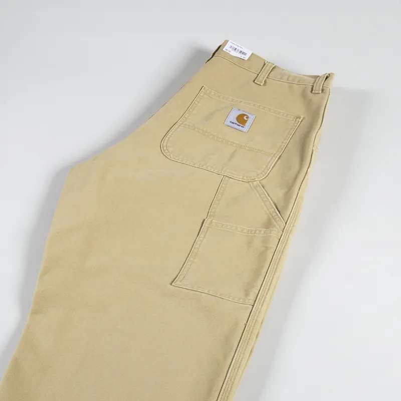 Carhartt WIP Double Knee Pant Bourbon Dearborn Canvas-5