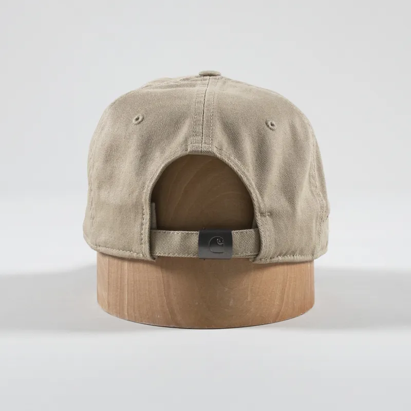 Carhartt WIP Madison Logo Cap Sable White-3