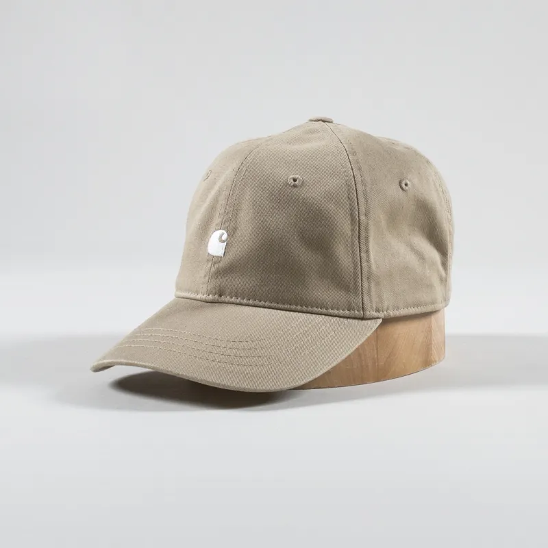 Carhartt WIP Madison Logo Cap Sable White