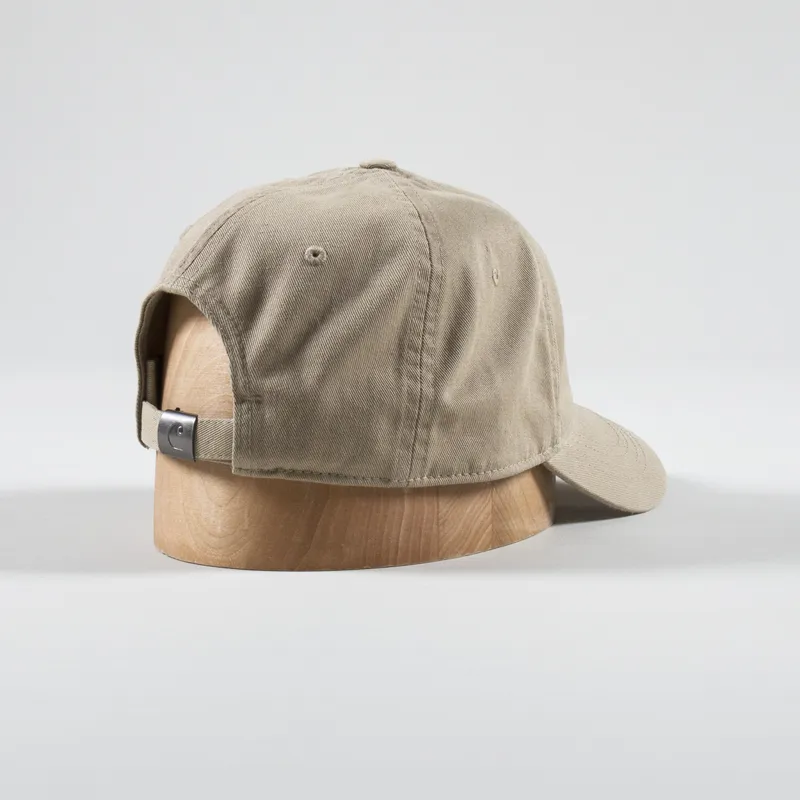 Carhartt WIP Madison Logo Cap Sable White-2