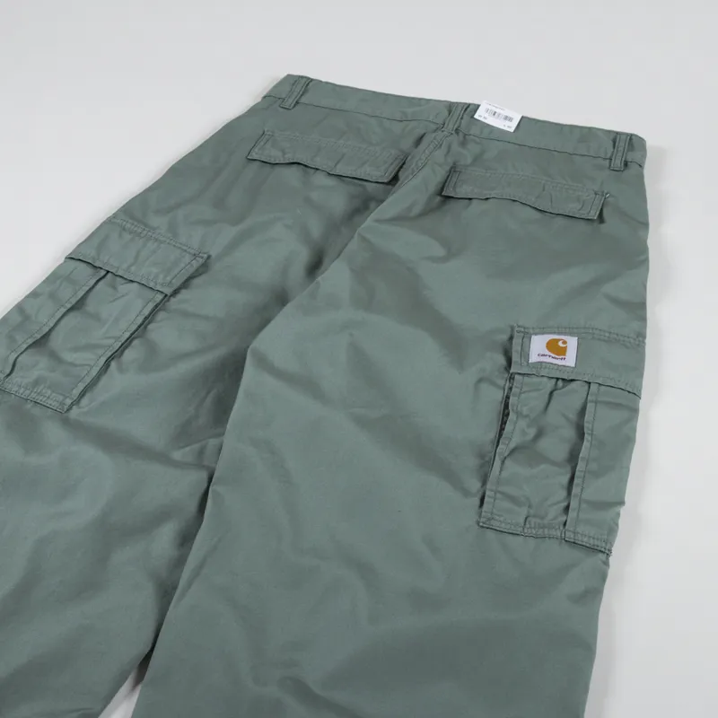 Carhartt WIP Cole Cargo Pant Park Rinsed Lane Poplin-3