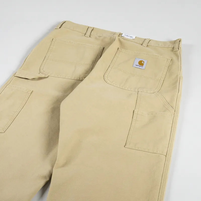 Carhartt WIP Single Knee Pant Bourbon Aged Dearborn Canvas-3