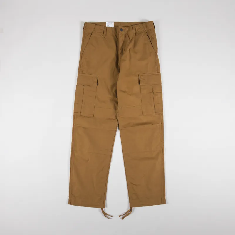 Carhartt WIP Regular Cargo Pant Hamilton Brown Rinsed Columbia Ripstop-1