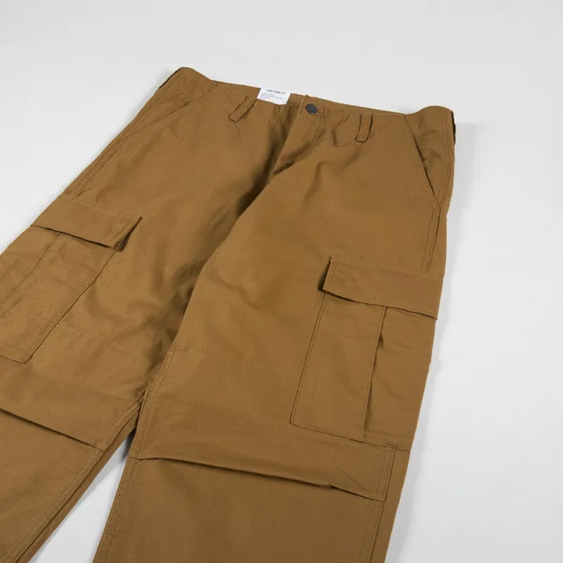 Carhartt WIP Regular Cargo Pant Hamilton Brown Rinsed Columbia Ripstop-4