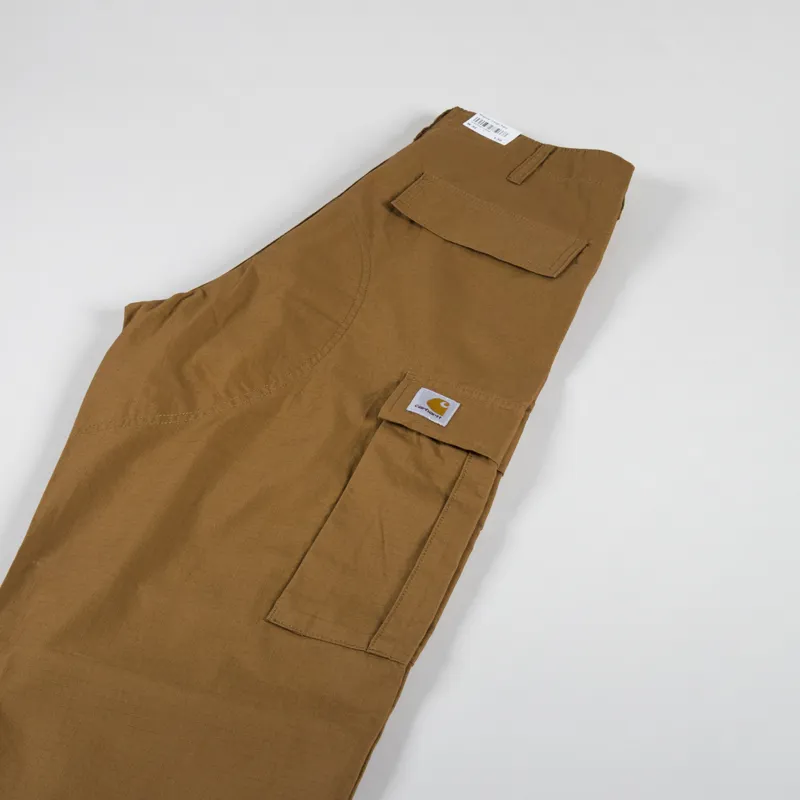 Carhartt WIP Regular Cargo Pant Hamilton Brown Rinsed Columbia Ripstop-5