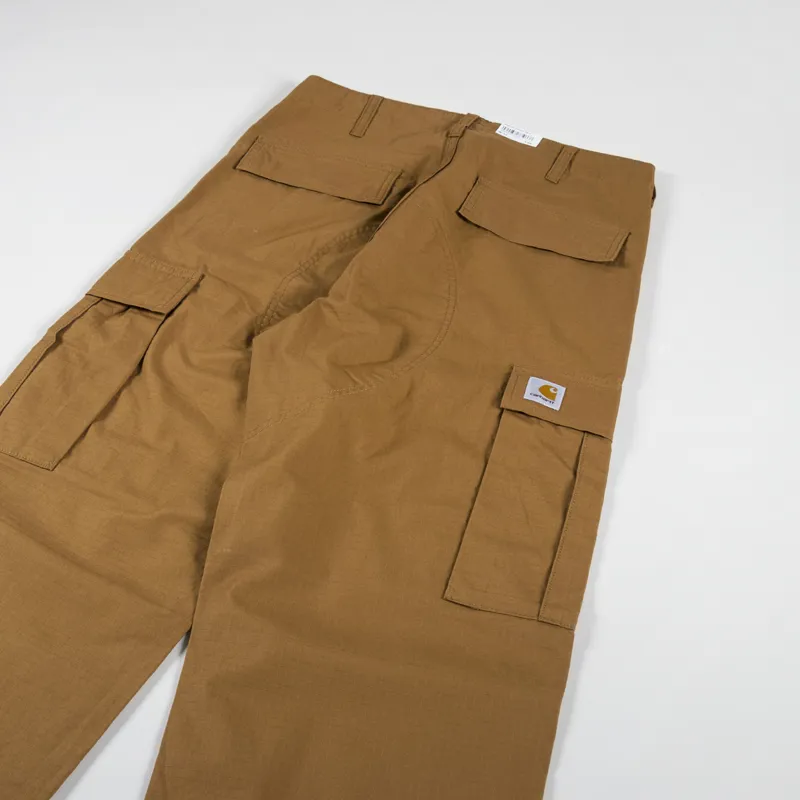 Carhartt WIP Regular Cargo Pant Hamilton Brown Rinsed Columbia Ripstop-3