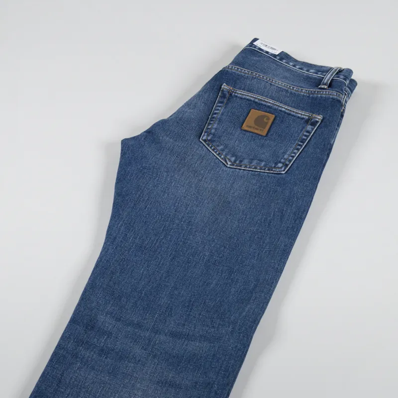 Carhartt WIP Klondike Pant Blue Dark Used Wash Maitland Denim-5