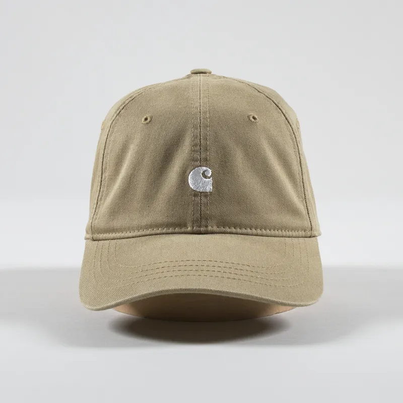 Carhartt WIP Madison Logo Cap Agate White-1