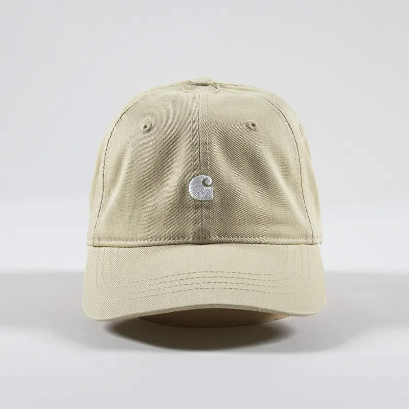 Carhartt WIP Madison Logo Cap Beryl White-1