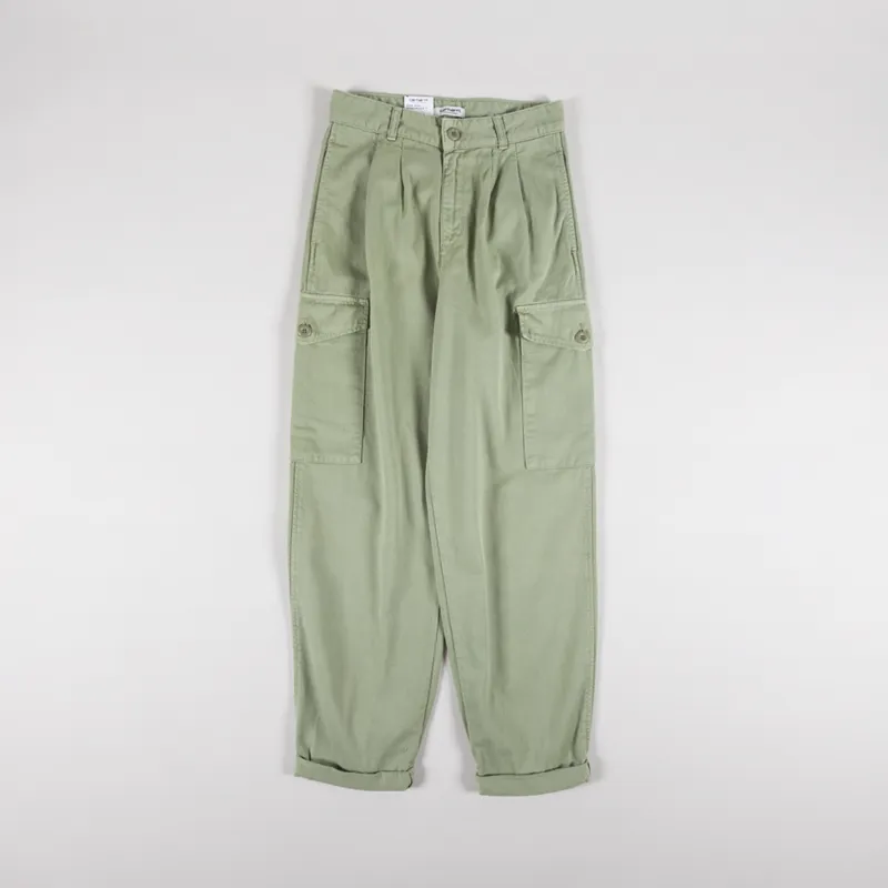 Carhartt WIP Womens Collins Pant Misty Green Moraga Twill-5