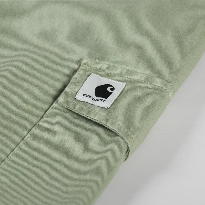 Carhartt WIP Womens Collins Pant Misty Green Moraga Twill-11