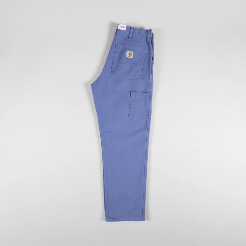 Carhartt WIP Single Knee Pant Bay Blue Aged Dearborn Canvas-2