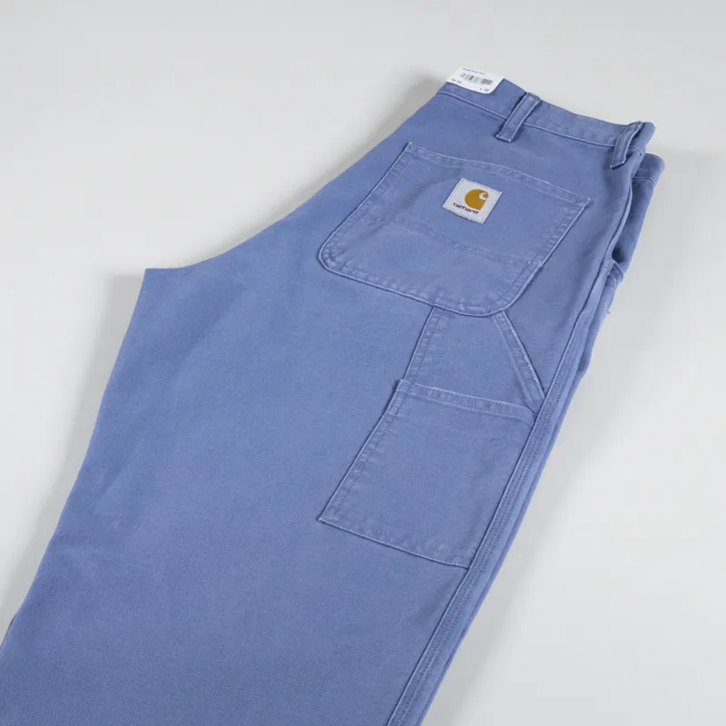 Carhartt WIP Single Knee Pant Bay Blue Aged Dearborn Canvas-5