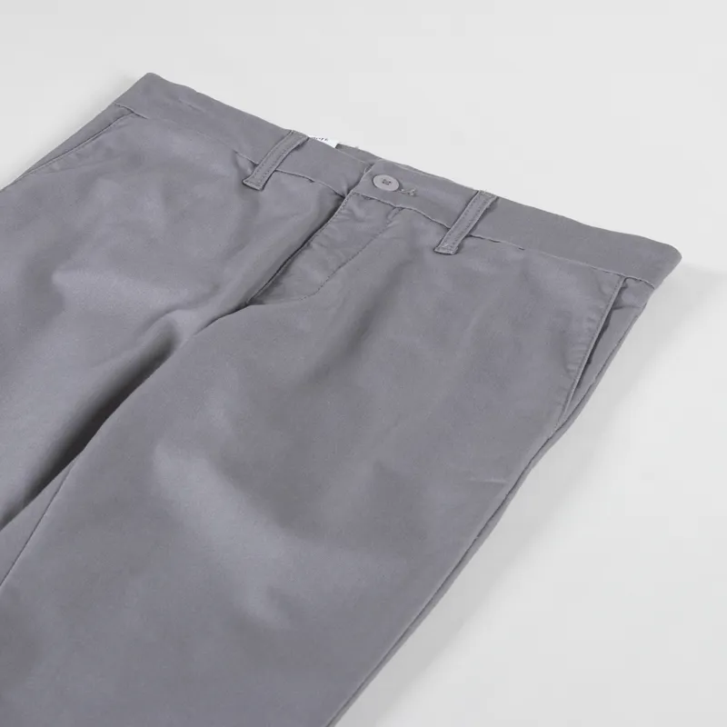 Carhartt WIP Sid Pant Grey Misty Rinsed Lamar Stretch Twill-3
