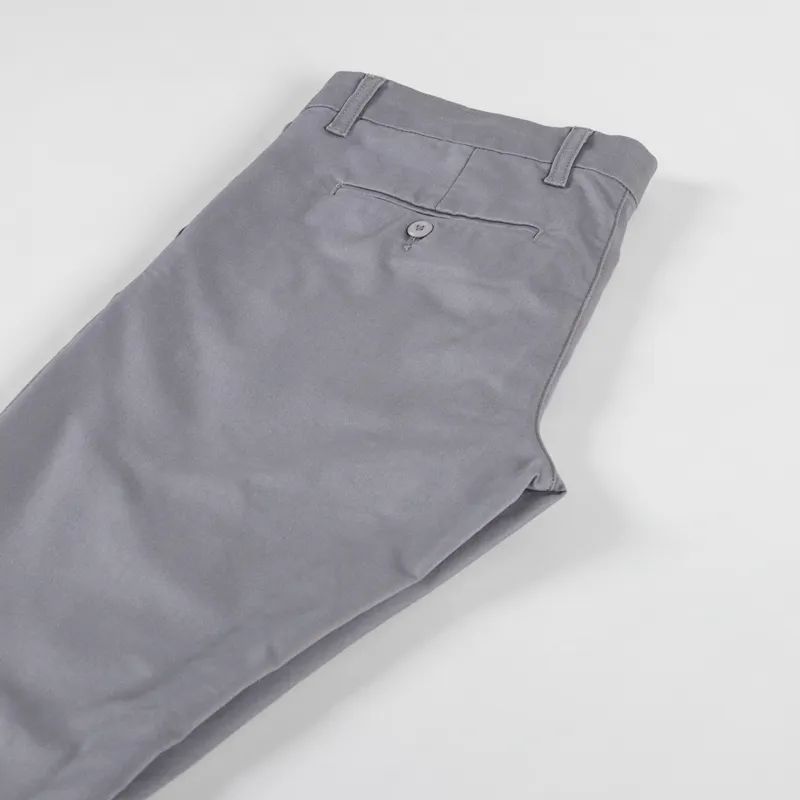 Carhartt WIP Sid Pant Grey Misty Rinsed Lamar Stretch Twill-5