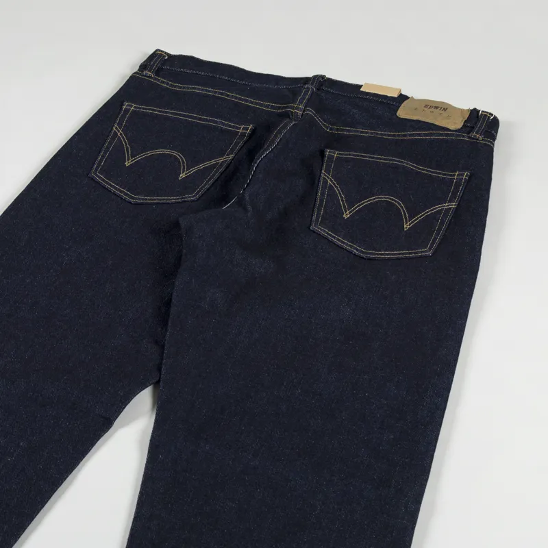 Edwin Regular Tapered Jeans Blue Rinsed-4