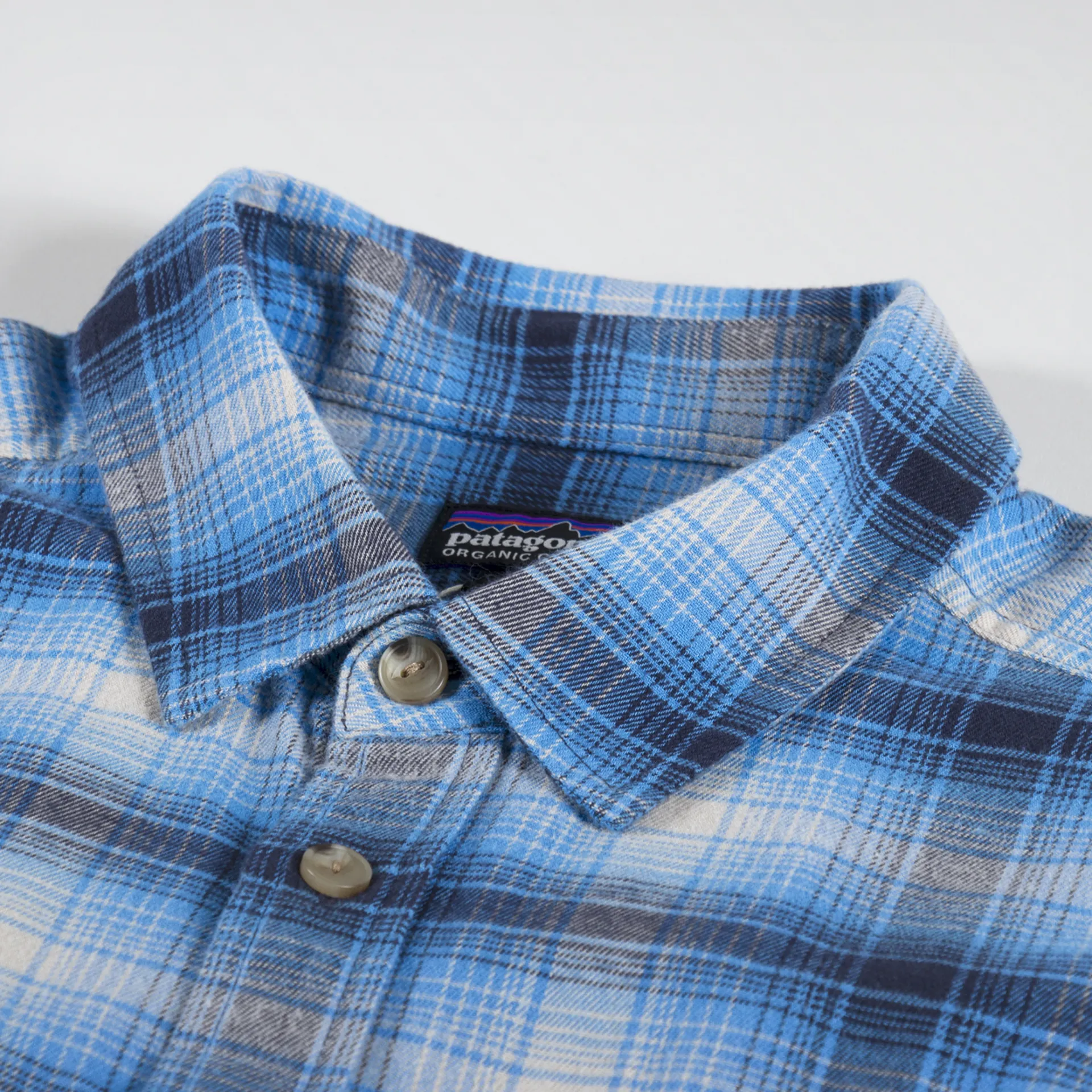 Vintage Patagonia Heavyweight Flannel Shirt Purple Blue Brown 10 12 14