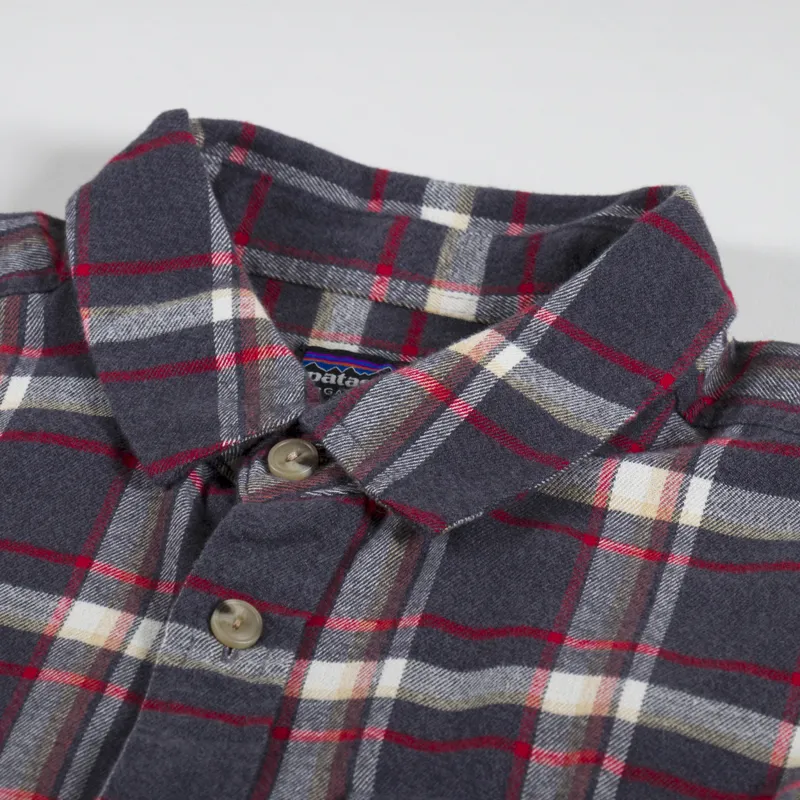 Patagonia Lightweight Fjord Flannel Shirt Major Ink Black-6