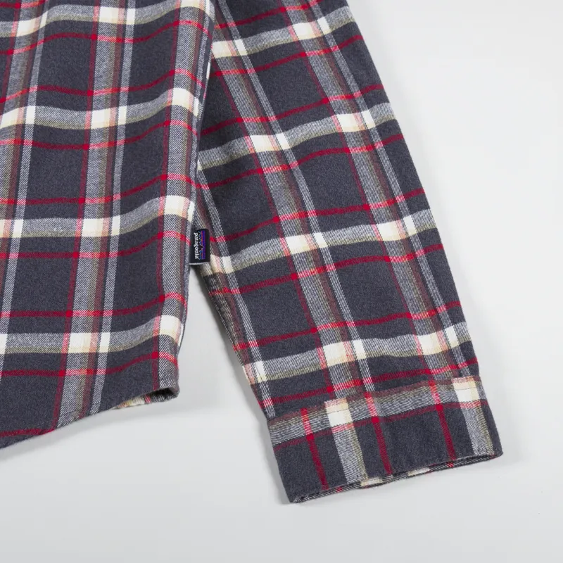 Patagonia Lightweight Fjord Flannel Shirt Major Ink Black-5