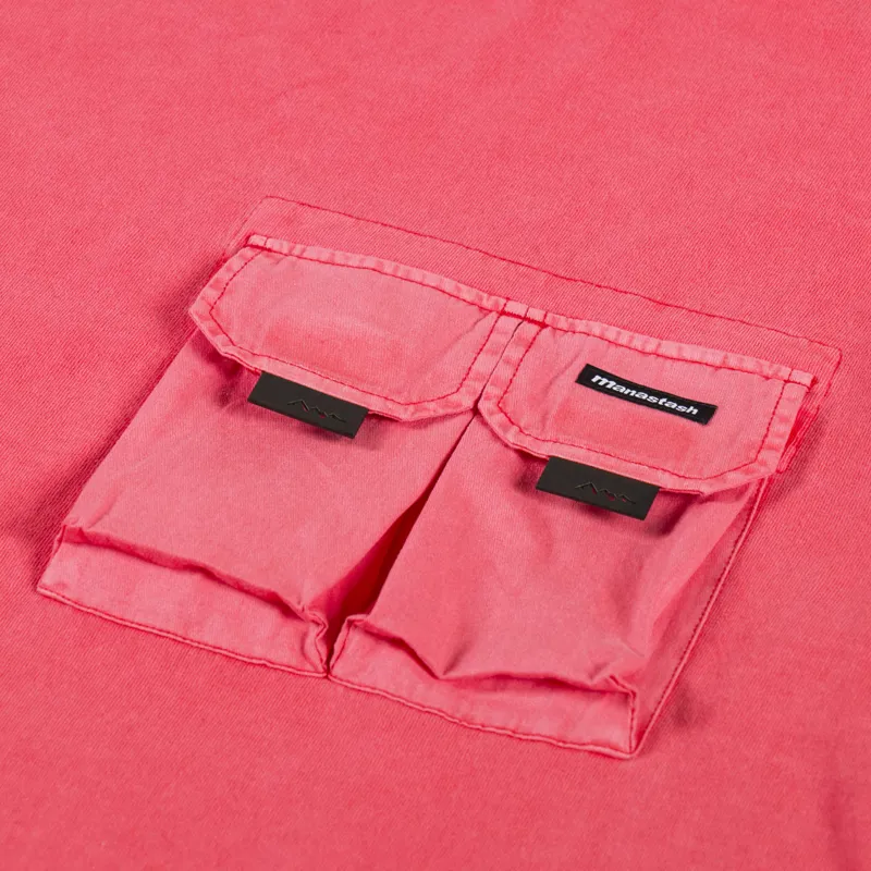 Manastash Disarmed T Shirt Red-2