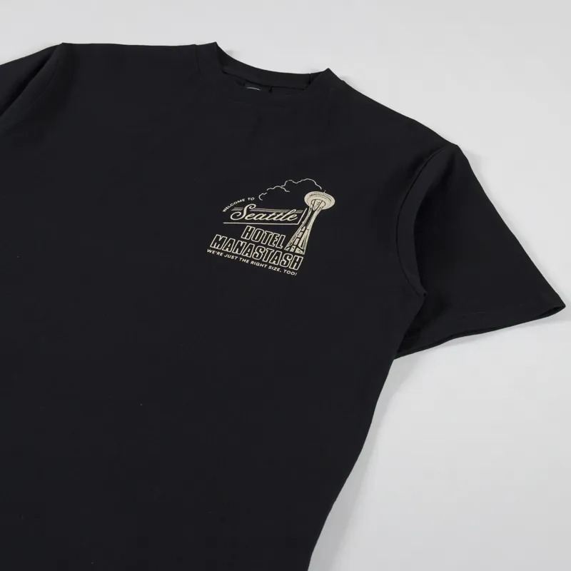 Manastash CiTee Hotel T Shirt Black-3