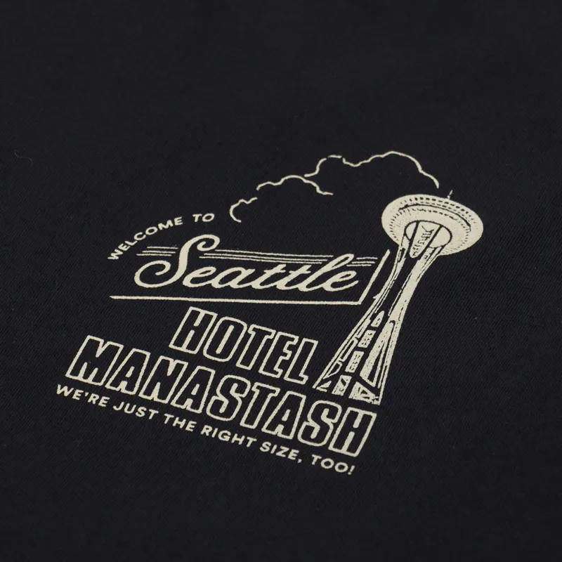 Manastash CiTee Hotel T Shirt Black-5