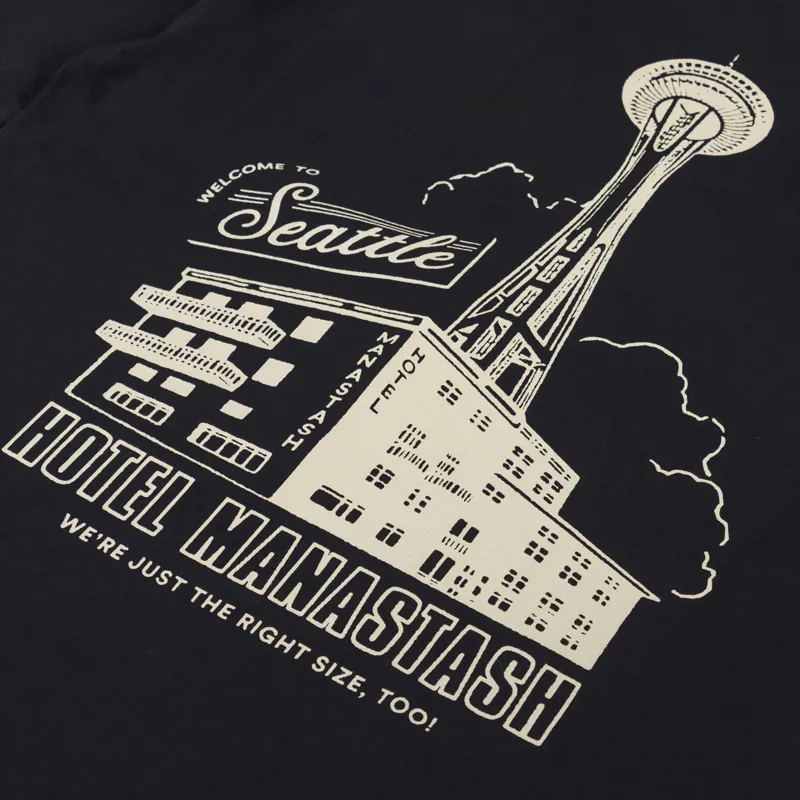 Manastash CiTee Hotel T Shirt Black-4