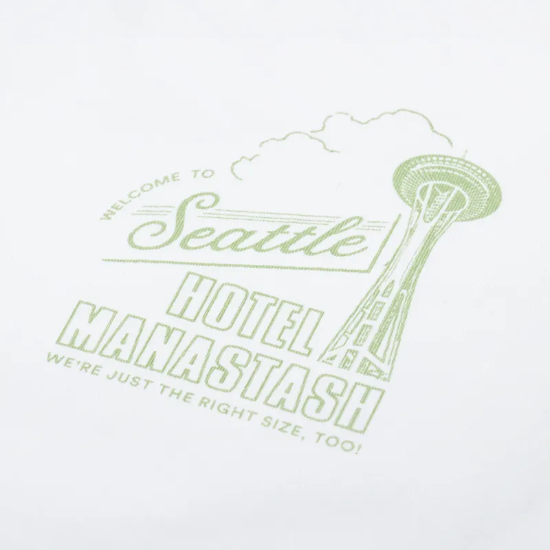 Manastash CiTee Hotel T Shirt White-5