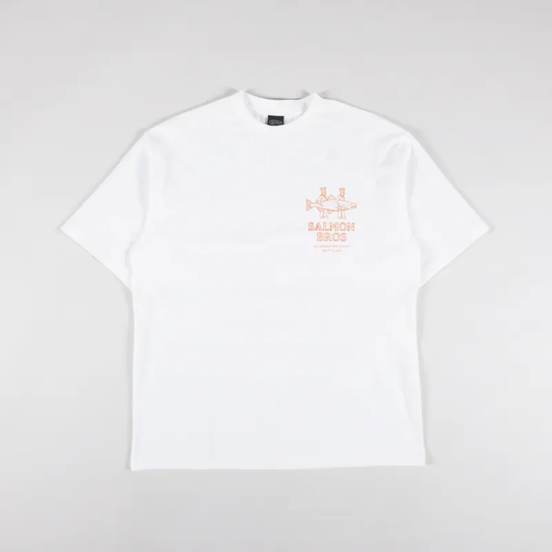 Manastash CiTee Salmon T Shirt White-1