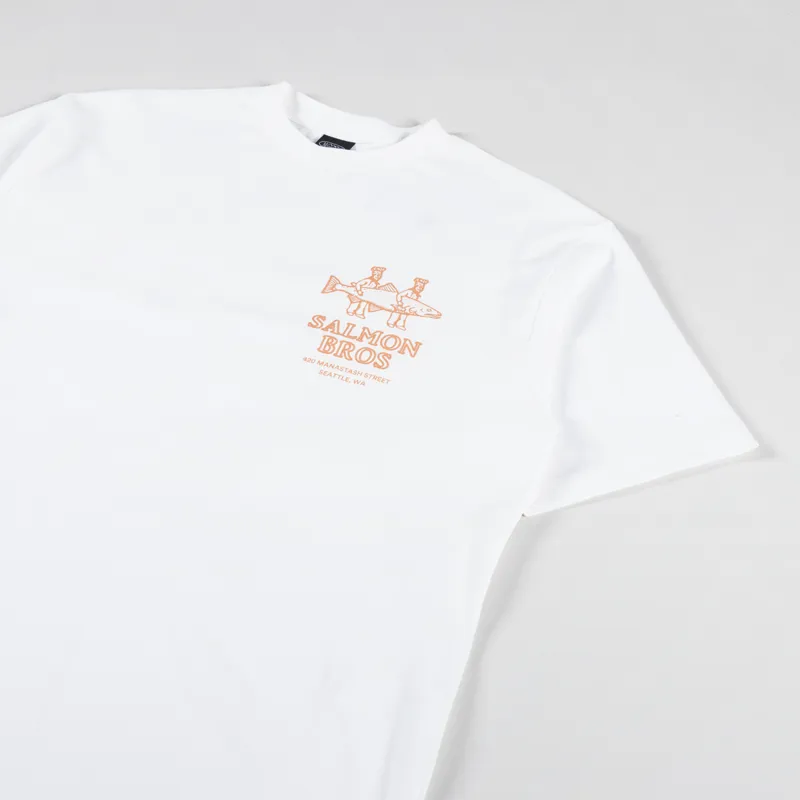 Manastash CiTee Salmon T Shirt White-3