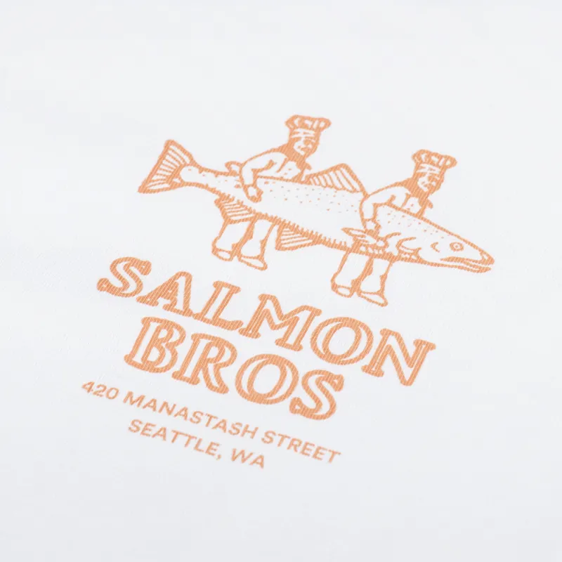 Manastash CiTee Salmon T Shirt White-5