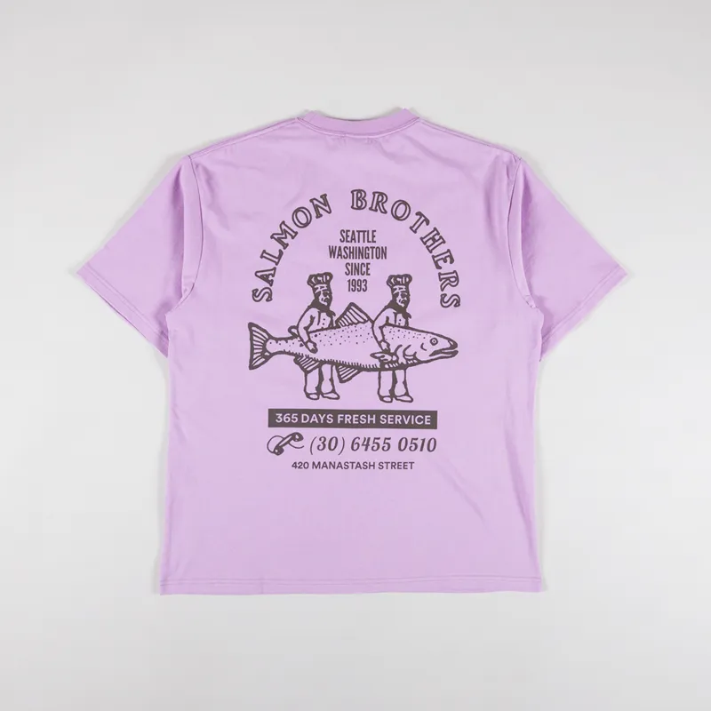 Manastash CiTee Salmon T Shirt Pink