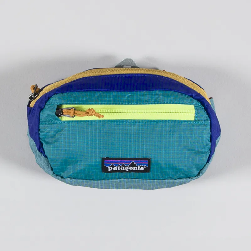 Patagonia Ultralight Black Hole Mini Hip Pack Patchwork Subtidal Blue