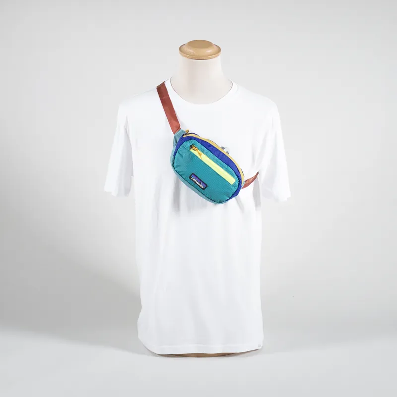 Patagonia Ultralight Black Hole Mini Hip Pack Patchwork Subtidal Blue-2