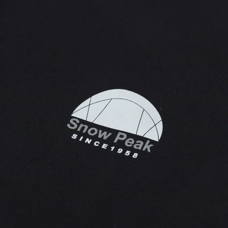 Snow Peak Alpha Breeze Typography T Shirt Black-5